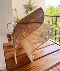 تصویر لوستر رافیا مدل لاله - کنفی / 60 