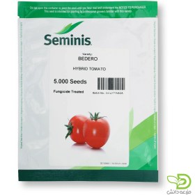 تصویر بذر گوجه فرنگی بدرو 8702 سمینیس فلات 5 هزار عددی BEDERO F1 Seminis 8702 Seeds