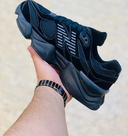 تصویر نیوبالانس مدل ۹۰۶۰ تمام مشکی 4 کفش ورزشی مردانه مدل Newbalance 9060 Full Black