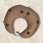 تصویر بالش مخمل دو منظوره کمک شیردهی و کمک نشستن تدی 