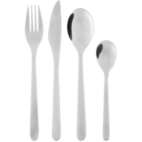 تصویر سرویس قاشق چنگال 16 پارچه ایکیا مدل MOPSIG IKEA ا MOPSIG 16-piece cutlery set MOPSIG 16-piece cutlery set