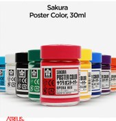 تصویر گواش ساکورا مدل PW12 ظرفیت ۱۲ رنگ 