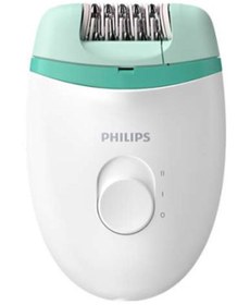 تصویر اپیلاتور کامپکت ساتینل اسنشیال با سیم سفید/سبز برند philips 