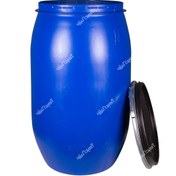 تصویر بشکه پلاستیکی 220 لیتری آلمانی در باز (خارجی) ا Germany 220 liter open plastic barrel (Foreign) Germany 220 liter open plastic barrel (Foreign)