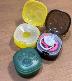 تصویر قاب پستونک طرح پنجه کد ۳۵۷۴ - زرد 