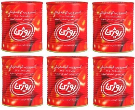 تصویر رب روژین - 6 عددی انواع رب 4.8 کیلو گرم 0.8 کیلو گرم آسان بازشو 0 روژین