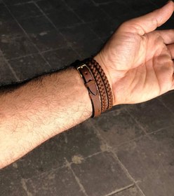 تصویر دستبند چرمی کد ۱۲ Bracelet code 12