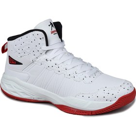 تصویر کفش ورزشی بسکتبال مردانه سفید و قرمز مدل 28531 برند jump 28531 White - Red Men's Basketball Sports Shoes