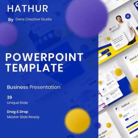 تصویر قالب پاورپوینت شرکتی Hathur 