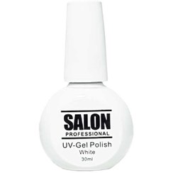 تصویر لاک ژل سفید سالن salon 30ml salon 30ml