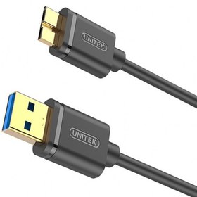 تصویر کابل میکرو USB 3 هارد اکسترنال یونیتک مدل Y-C463GBK به طول 2 متر 