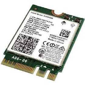 تصویر کارت شبکه بی سیم اینتل مدل AC-3168 Intel Wireless Card 3168NGW