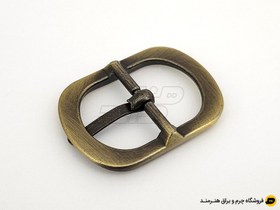 تصویر سگک بیضی سایز 2 رنگ زردقلم 