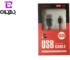 تصویر کابل تبدیل USB به X-ENERGY MicroUSB مدل X-209 