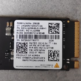 تصویر اس اس دی سامسونگ Samsung PM991a NVMe SSD 256GB - کار کرده 