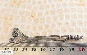 تصویر کرکوش نقره طرح هلالی کد 24639 