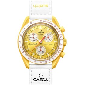 تصویر ساعت امگا و سواچ خورشید OMEGA X Swatch Mission on SUN امگا ( Omega )