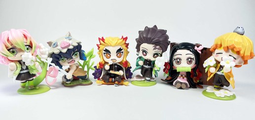 تصویر اکشن فیگور شیطان کش ۶ تایی سایز ۷ سانتیمتر 