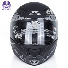 تصویر کلاه کاسکت بلوتوث دار راپیدو فک متحرک 950 BLK-Z BON Bluetooth helmet RAPIDO 950