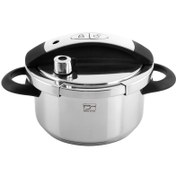 تصویر زودپز پارس استیل مدل شف ظرفیت ۴ لیتر با بدنه استیل ضد زنگ 