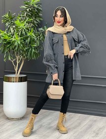 تصویر شکت آستین ریش دار کد 3724 