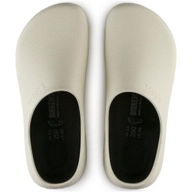 تصویر دمپایی سفید مردانه به دلیل پوست Birkenstock 