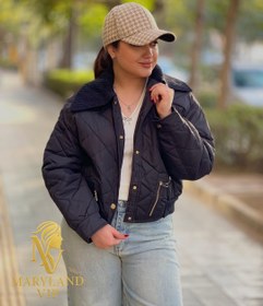 تصویر پافر کوتاه - قهوه‌ای / 