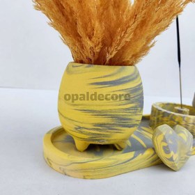 تصویر ست دکوری ابروبادی زردطوسی