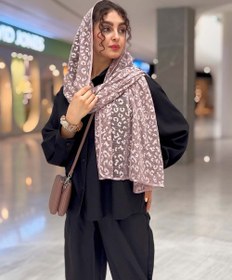 تصویر شال زنبوری پلنگی 