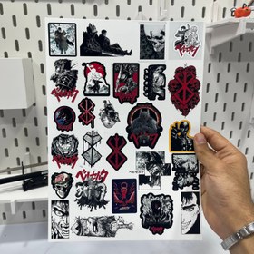 تصویر استیکر انیمه برزرک طرح گاتس 