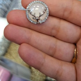 تصویر دکمه فلزی - نقره ایی / سایز 2 