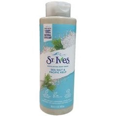 تصویر شامپو بدن جلبک و نمک دریایی سینت ایوز 473 میل Sea Salt & Pacific Kelp exfoliator body wash St.Ives 473ML