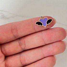 تصویر پلاک طلا قلب مرواریدی 