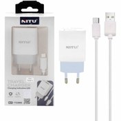 تصویر شارژر دیواری تک پورت نیتو مدل NT-TC066 به همراه کابل تبدیل MicroUSB 