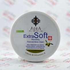 تصویر آدرا کرم مرطوب کننده دست و صورت حاوی ا Adra Extra Soft Face And Body Cream Olive Oil 200ml Adra Extra Soft Face And Body Cream Olive Oil 200ml
