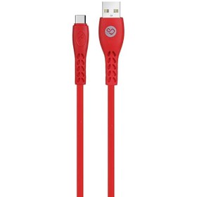 تصویر کابل تبدیل USB به USB-C پرووان مدل pcc255C طول 1 متر کابل تبدیل USB به USB-C مبدل USB به Type-C