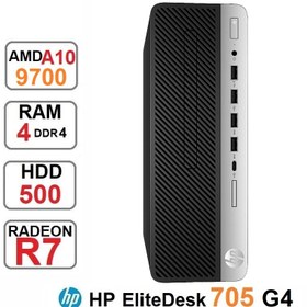 تصویر مینی کیس استوک  HP EliteDesk 705 G4 SFF A10-9700 