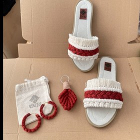 تصویر دمپایی حمام گندم 