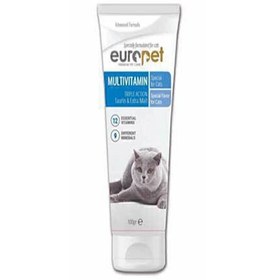 تصویر خمیر مولتی ویتامین گربه یوروپت Europet Cat Multivitamin وزن 100 گرم یوروپت گربه