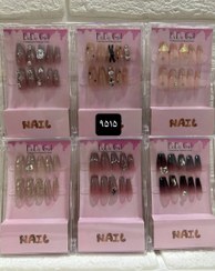 تصویر ناخن مصنوعی با طرح برجسته فانتزی کد ۹۵۱۵ 