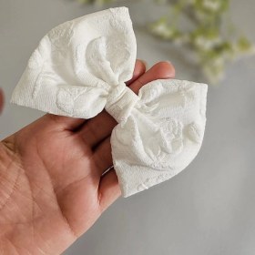 تصویر گل سر سفید ست لباس کد 941 