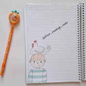 تصویر دفتر سیمی فانتزی- 80 برگ 