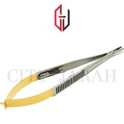 تصویر سوزنگیر قفل دار فنری طلایی 14cm 