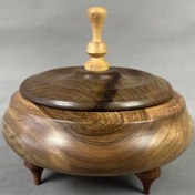 تصویر آجیل خوری چوبی بزرگ - کد 1 