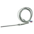 تصویر ترموکوپل غلاف فلزی 10 سانتی / تیپ K / دو سیم /2 متر 