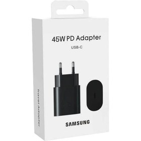 تصویر شارژر دیواری سامسونگ مدل EP-TA845 ظرفیت ۴۵ وات دو پین 