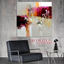 تصویر تابلو بوم بیندو طرح نقاشی آبستره رنگها کد BCFS32 