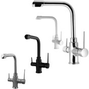 تصویر شیر ظرفشویی دو منظوره البرز روز مدل نگین AlborzRooz Water Refiner Kitchen Faucet, Negin