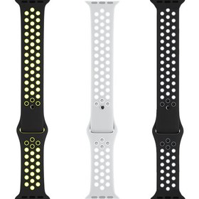 تصویر بند سیلیکونی اپل واچ طرح نایک اسپرت Apple Watch Nike Sport Band 42mm 