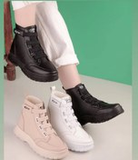 تصویر بوت بندی چسبدار زنانه سایز ۳۷ و ۳۸ رنگ مشکی 